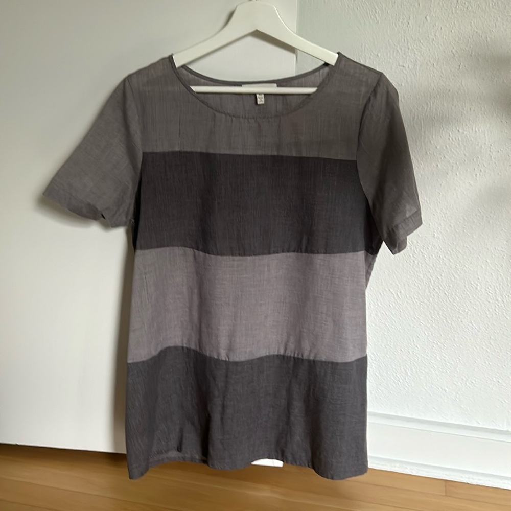 Eri & Ali Pieced Stripe Top
